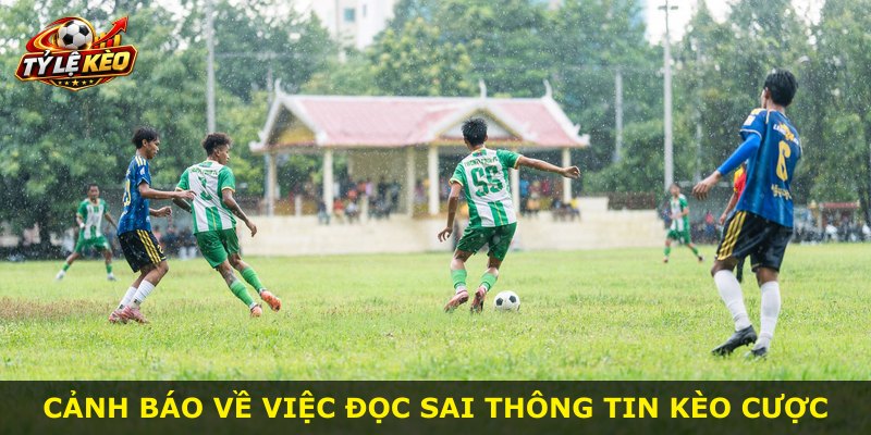 Cảnh báo về việc đọc sai thông tin kèo cược