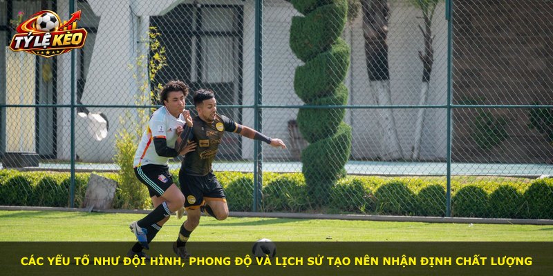 Các yếu tố như đội hình, phong độ và lịch sử tạo nên nhận định chất lượng